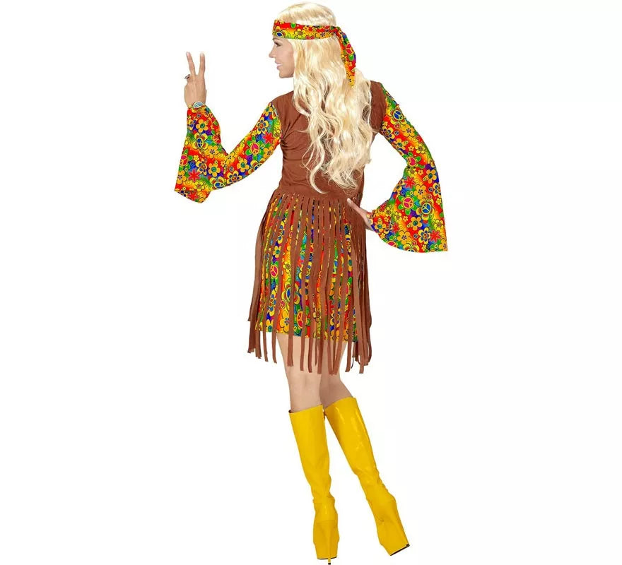 Translation missing: de.Disfraz de Chica Hippie flecos largos para mujer