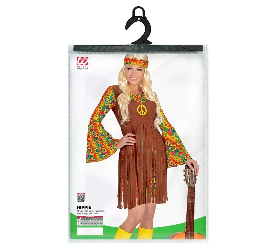 Translation missing: de.Disfraz de Chica Hippie flecos largos para mujer