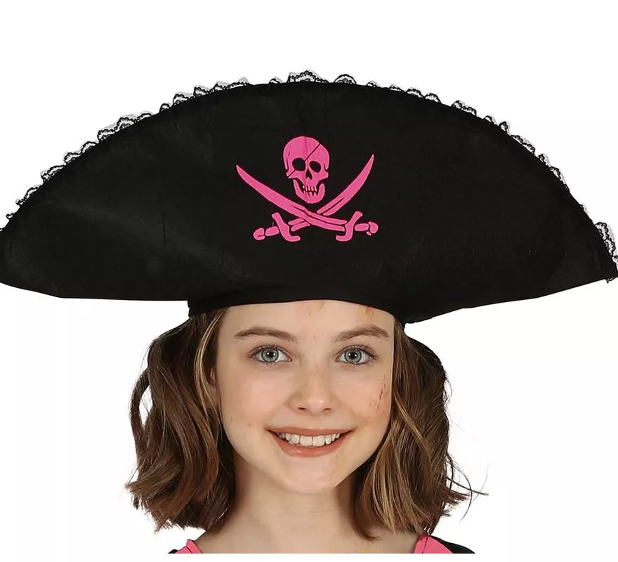 Translation missing: de.Disfraz de Chica Pirata Rosa para niña