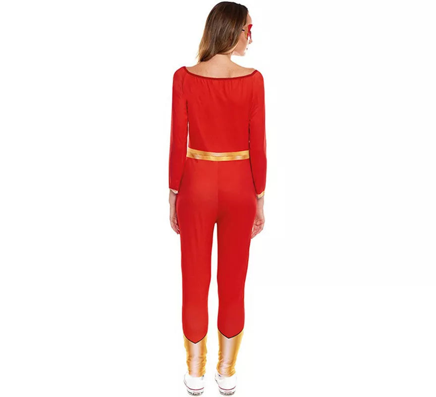 Translation missing: de.Disfraz de Chica Rápida Rojo para mujer