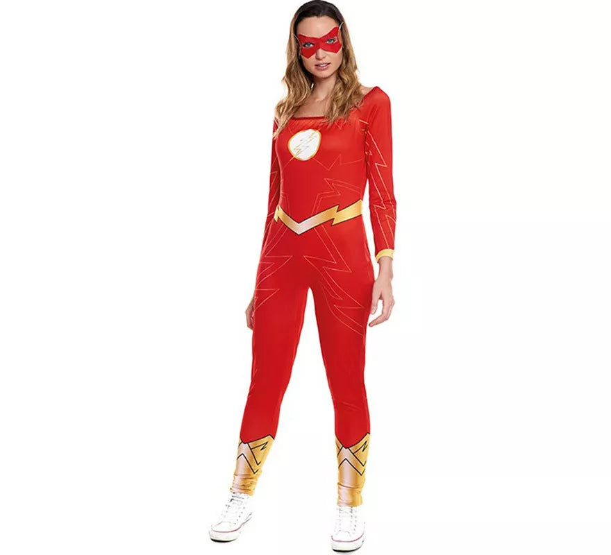 Translation missing: de.Disfraz de Chica Rápida Rojo para mujer