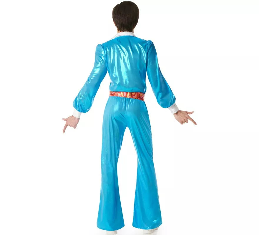 Translation missing: de.Disfraz de Chico Disco azul Años 70 para hombre