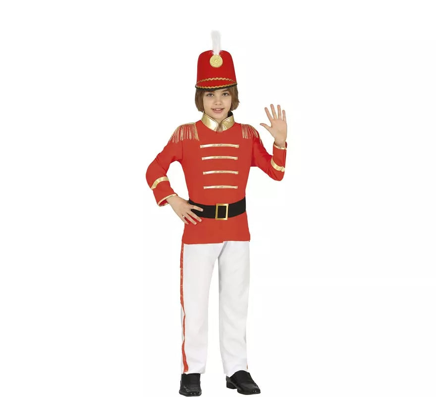 Translation missing: de.Disfraz de Chico Majorette Rojo para niño