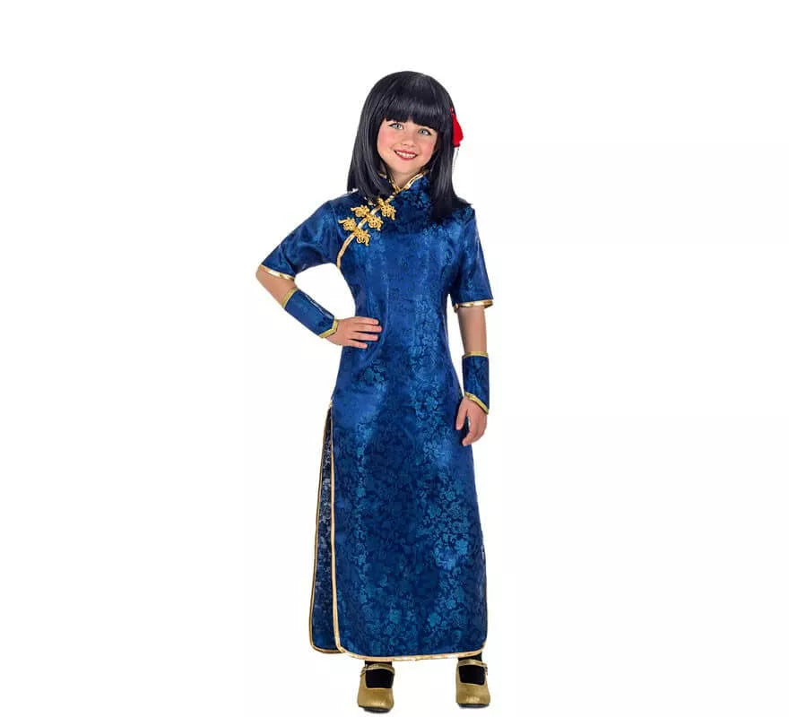 Translation missing: de.Disfraz de China Azul para niña