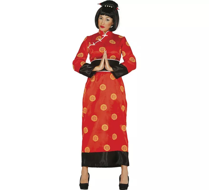 Translation missing: de.Disfraz de China rojo para mujer