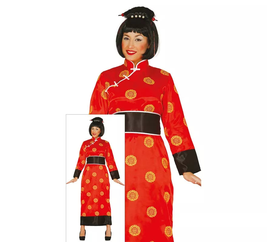 Translation missing: de.Disfraz de China rojo para mujer