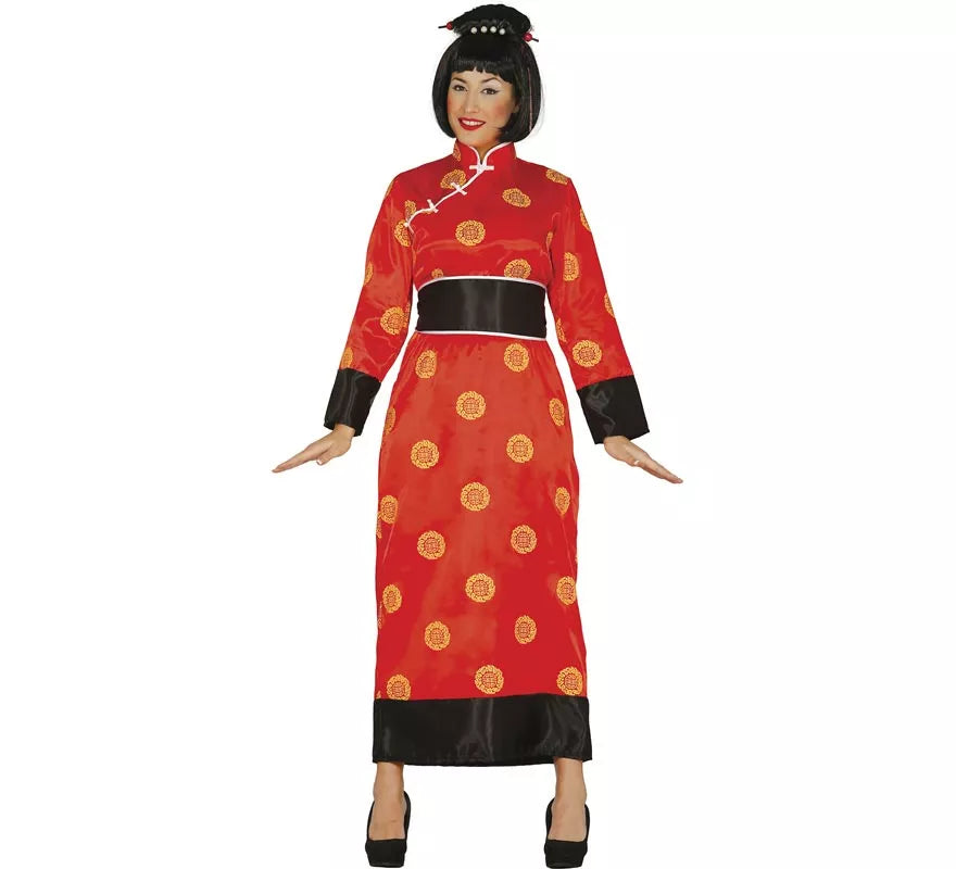 Translation missing: de.Disfraz de China rojo para mujer