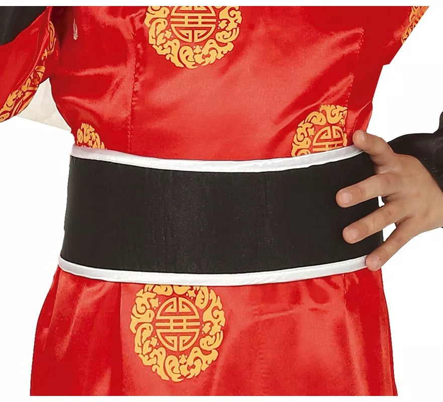 Translation missing: de.Disfraz de China Rojo y Negro para niña