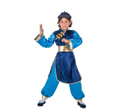 Blaues Chinito Kostüm für ein Kind
