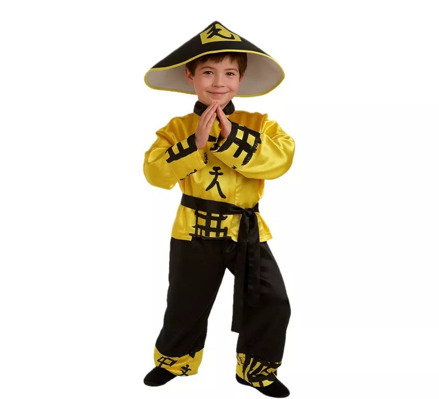 Translation missing: de.Disfraz de Chino Amarillo para niño