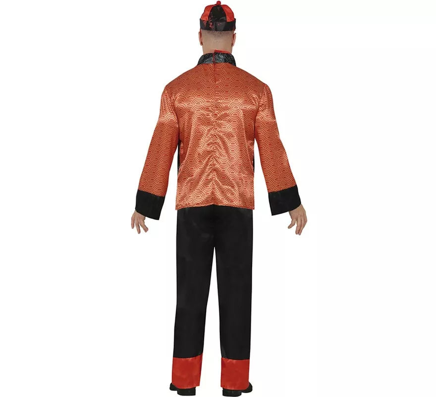 Translation missing: de.Disfraz de Chino naranja para hombre