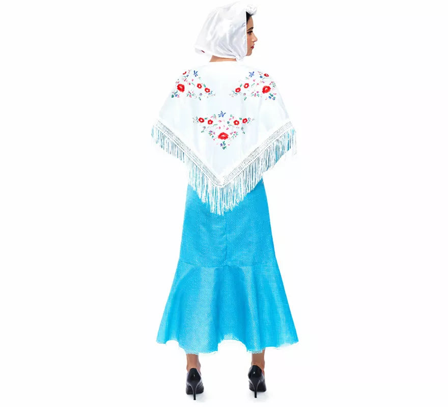 Translation missing: de.Disfraz de Chulapa azul para mujer