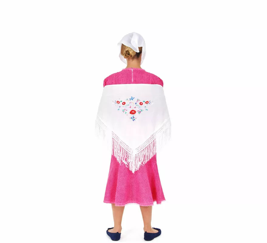 Disfraz de Chulapa fucsia para niña