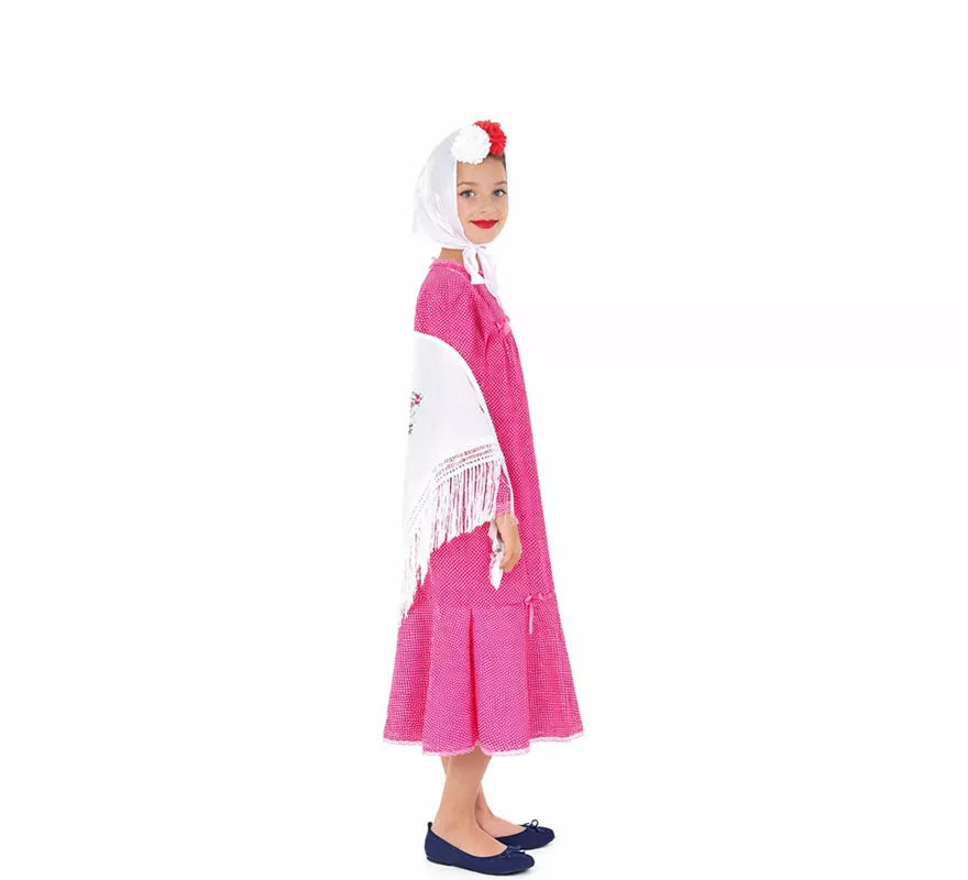 Translation missing: de.Disfraz de Chulapa fucsia para niña