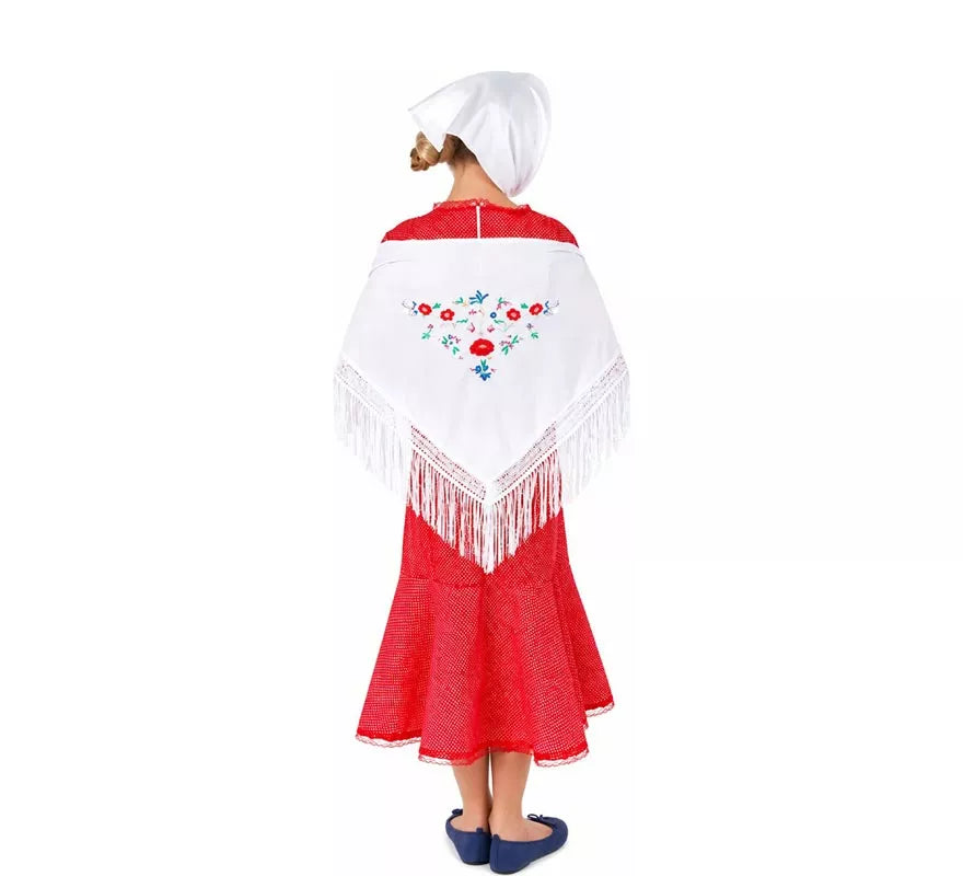 Translation missing: de.Disfraz de Chulapa rojo para niña