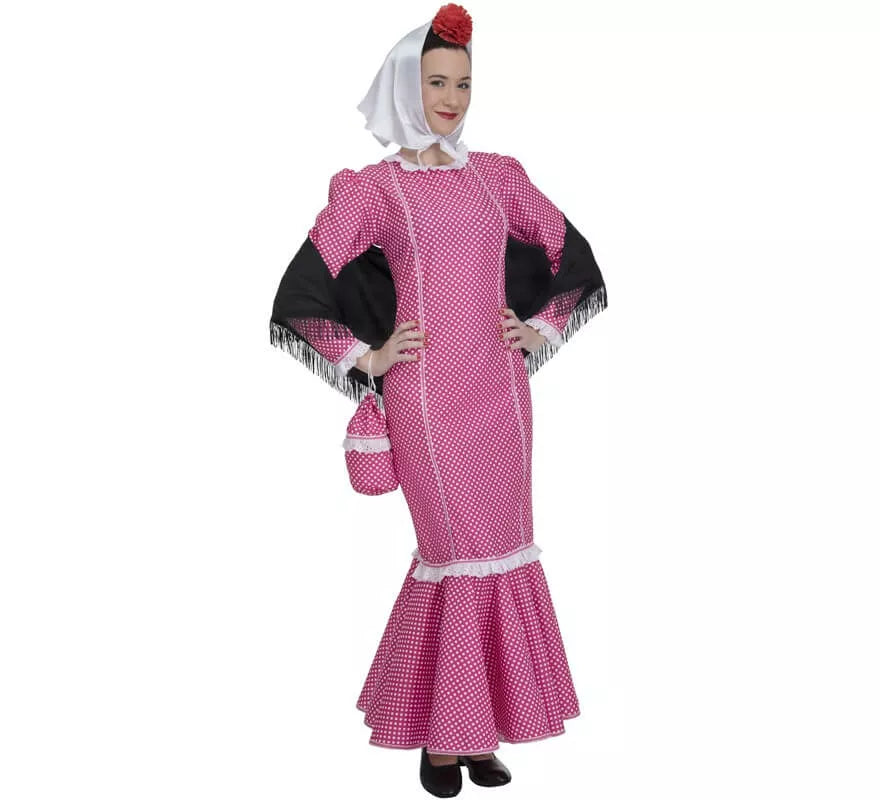 Translation missing: de.Disfraz de Chulapa Rosa para mujer