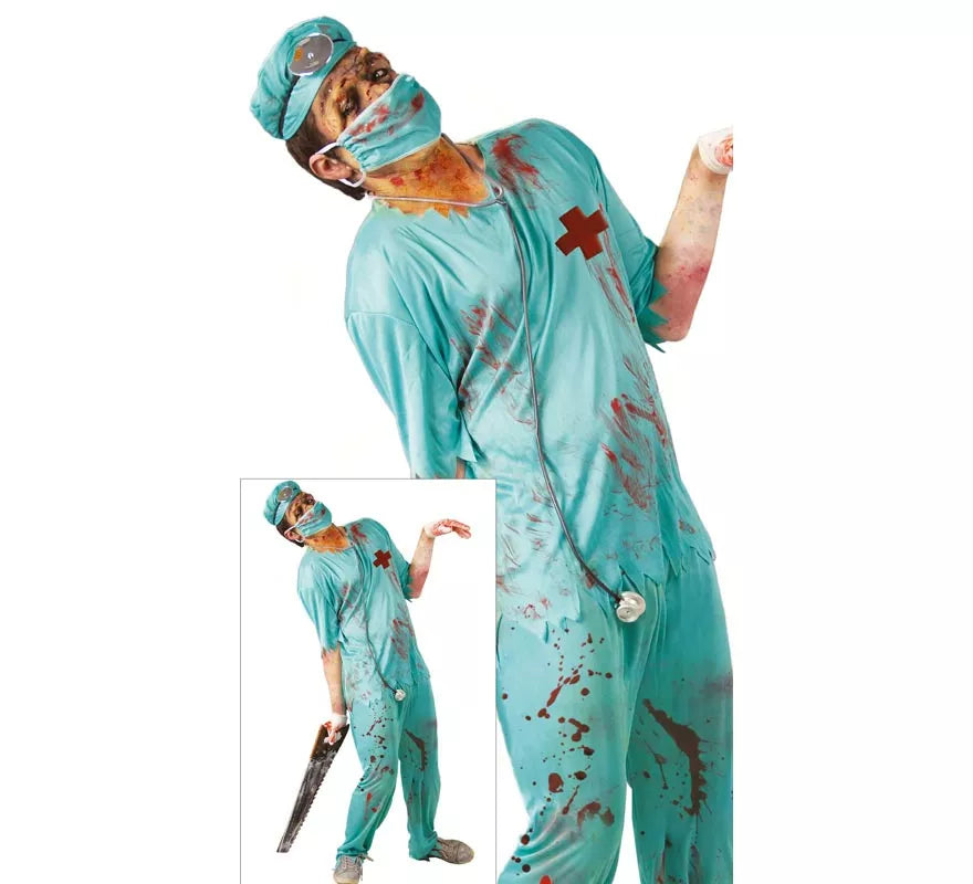 Translation missing: de.Disfraz de Cirujano Zombie para hombre