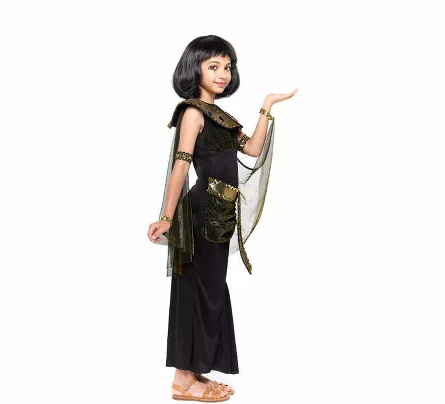 Translation missing: de.Disfraz de Cleopatra negro para niña