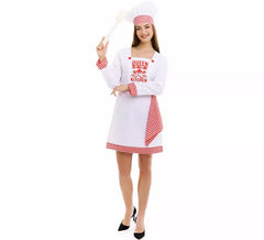 Koch-Koch-Kostüm für Damen