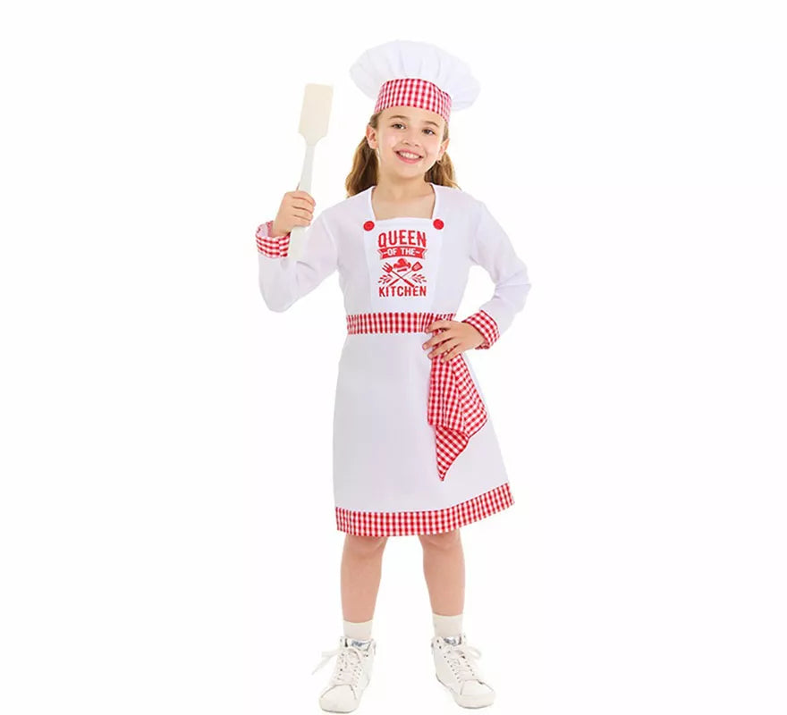 Translation missing: de.Disfraz de Cocinera Chef para niña