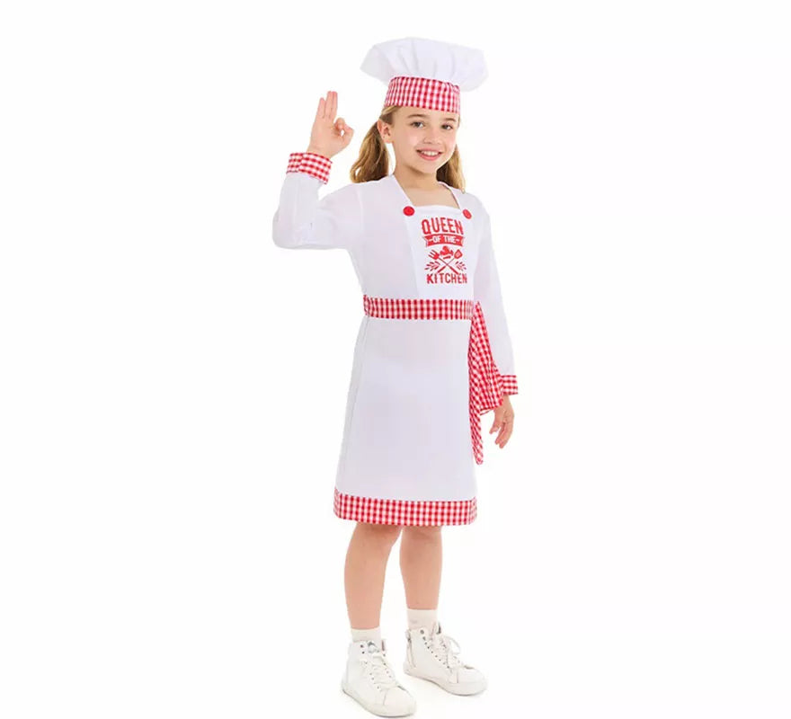 Translation missing: de.Disfraz de Cocinera Chef para niña