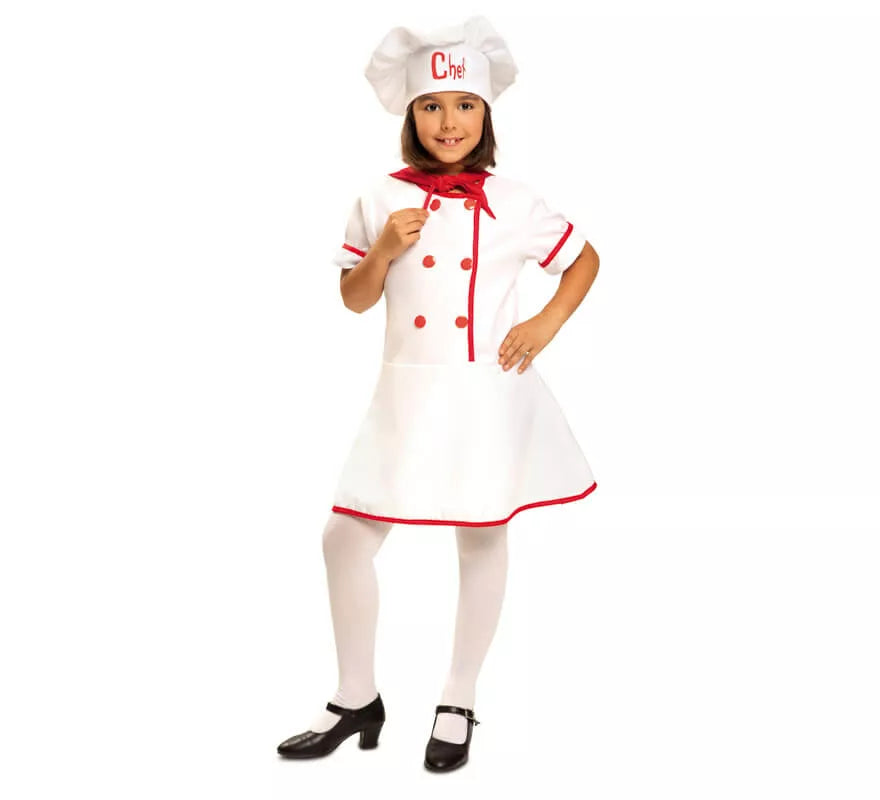 Translation missing: de.Disfraz de Cocinera Chef para Niña