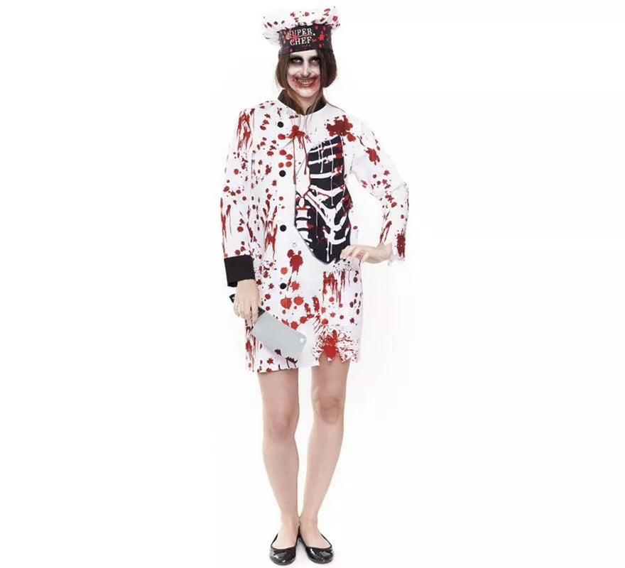 Translation missing: de.Disfraz de Cocinera Zombie para mujer