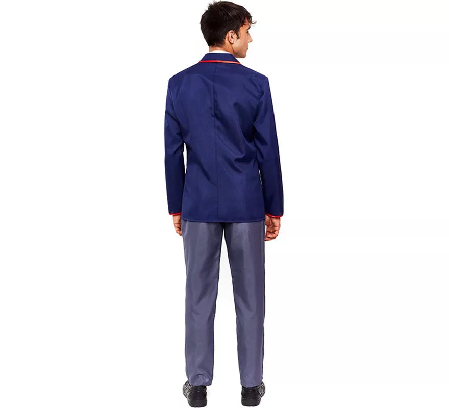 Translation missing: de.Disfraz de Colegial Moderno Azul para hombre
