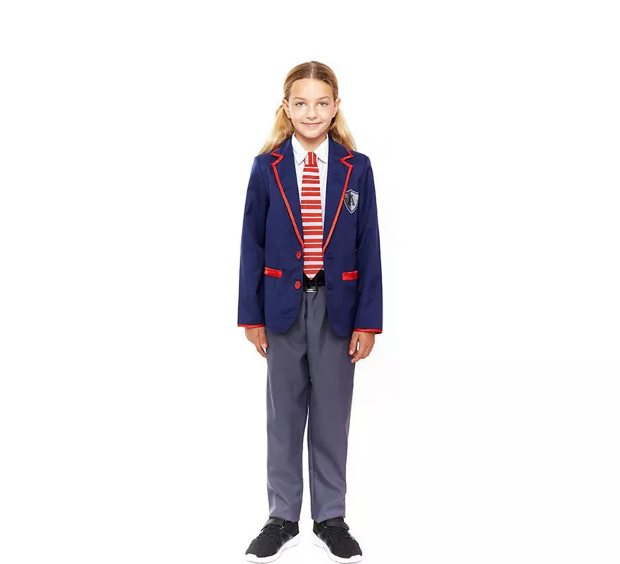 Translation missing: de.Disfraz de Colegial Moderno Azul para niño