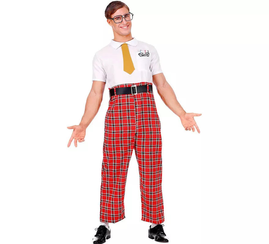 Translation missing: de.Disfraz de Colegial Novato Empollón con gafas para hombre