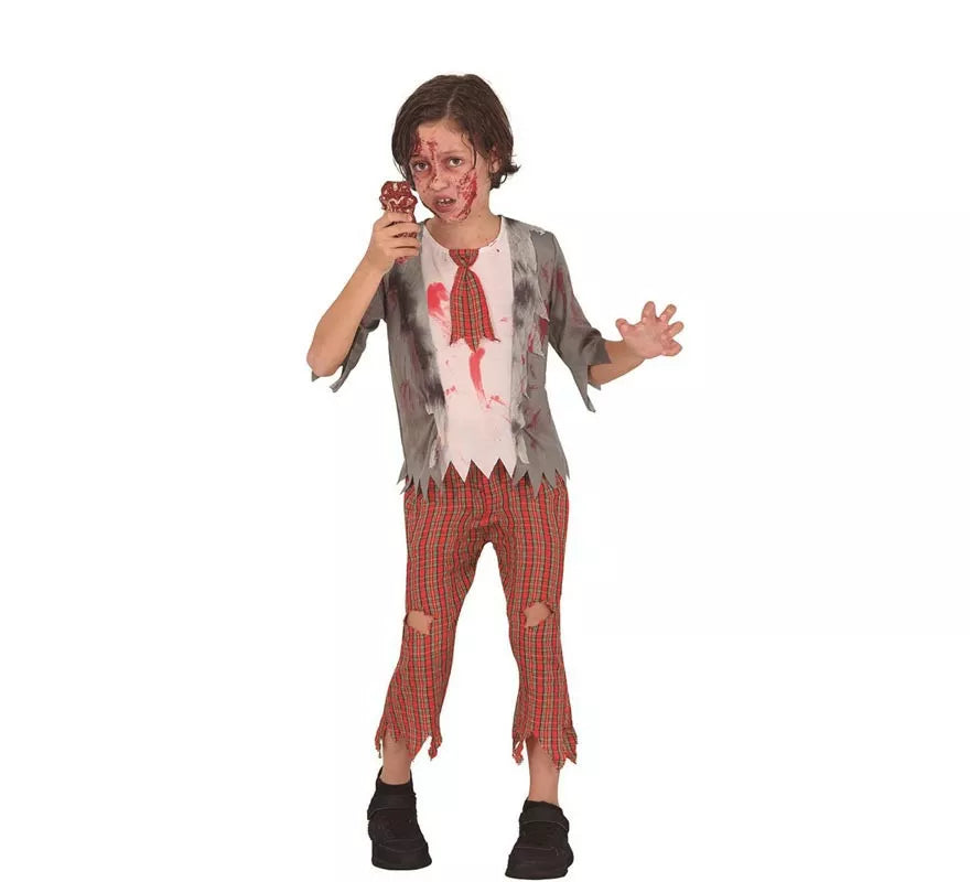 Translation missing: de.Disfraz de Colegial Zombie para niño