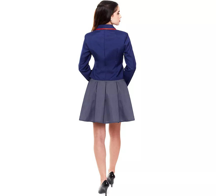 Translation missing: de.Disfraz de Colegiala Moderno Azul para mujer