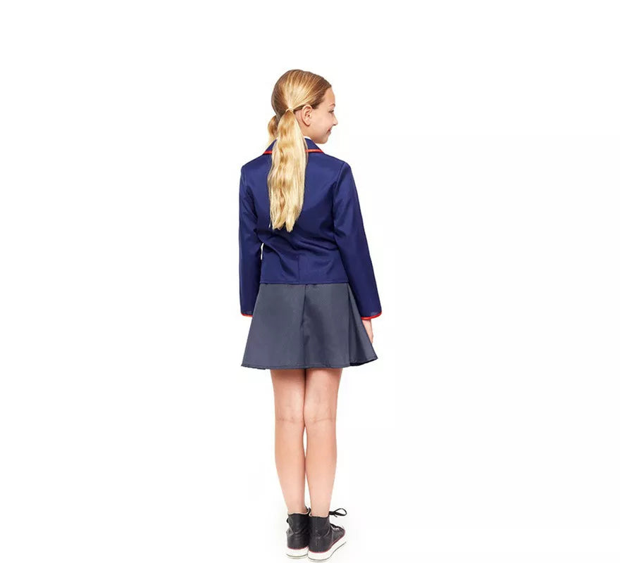Translation missing: de.Disfraz de Colegiala Moderno Azul para niña