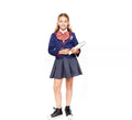 Disfraz de Colegiala Moderno Azul para niña