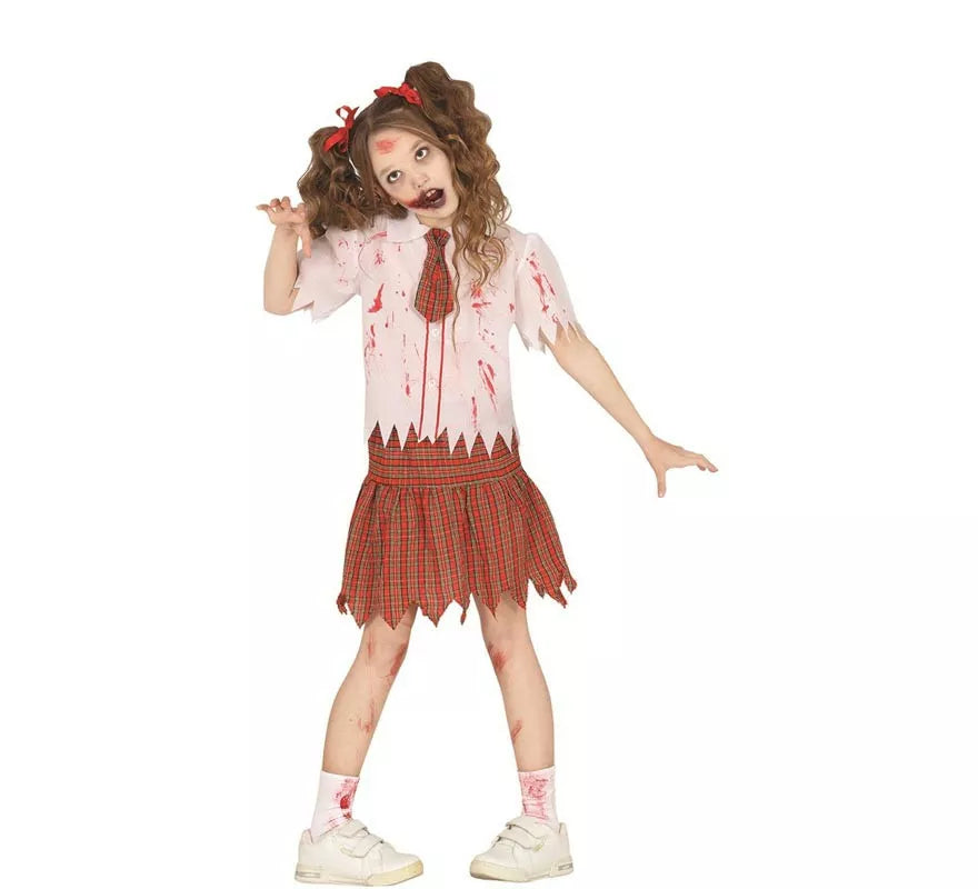 Translation missing: de.Disfraz de Colegiala Zombie para niña