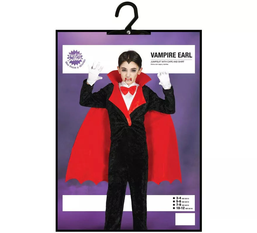 Translation missing: de.Disfraz de Conde Vampiro para niño