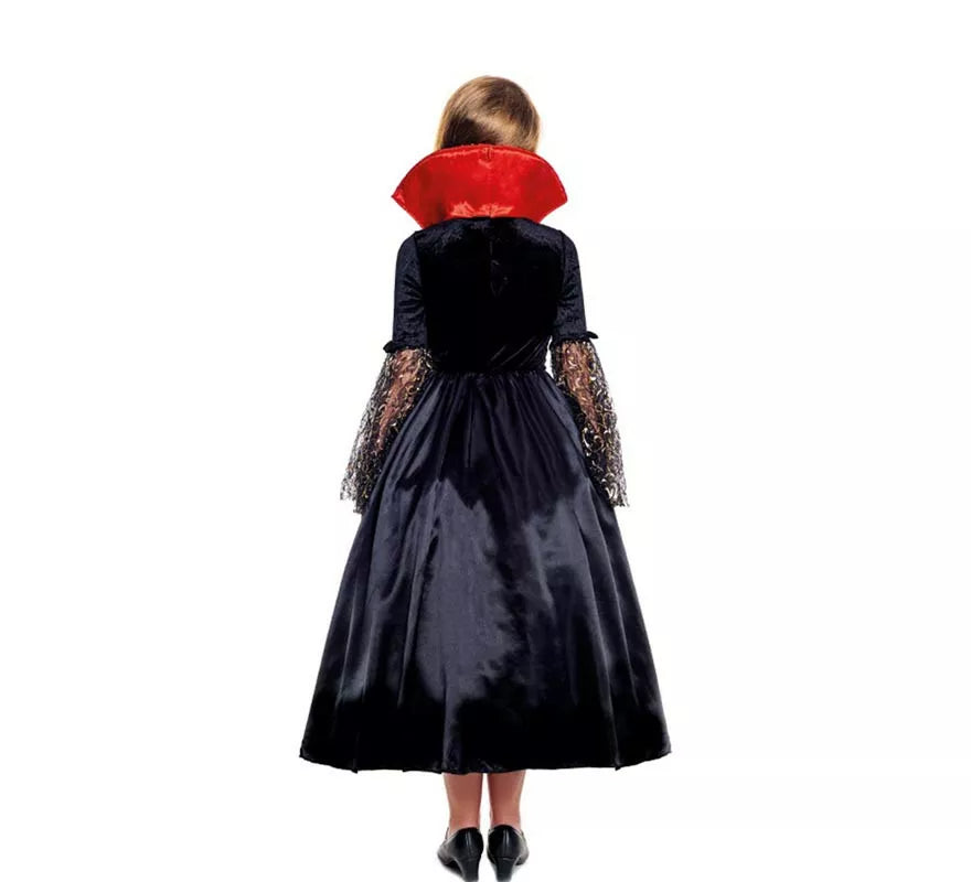 Translation missing: de.Disfraz de Condesa Vampira Gótica para niña