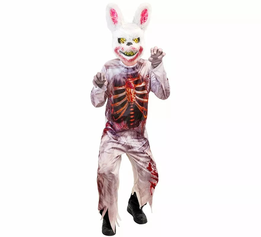 Translation missing: de.Disfraz de Conejo Zombie con Máscara para niños