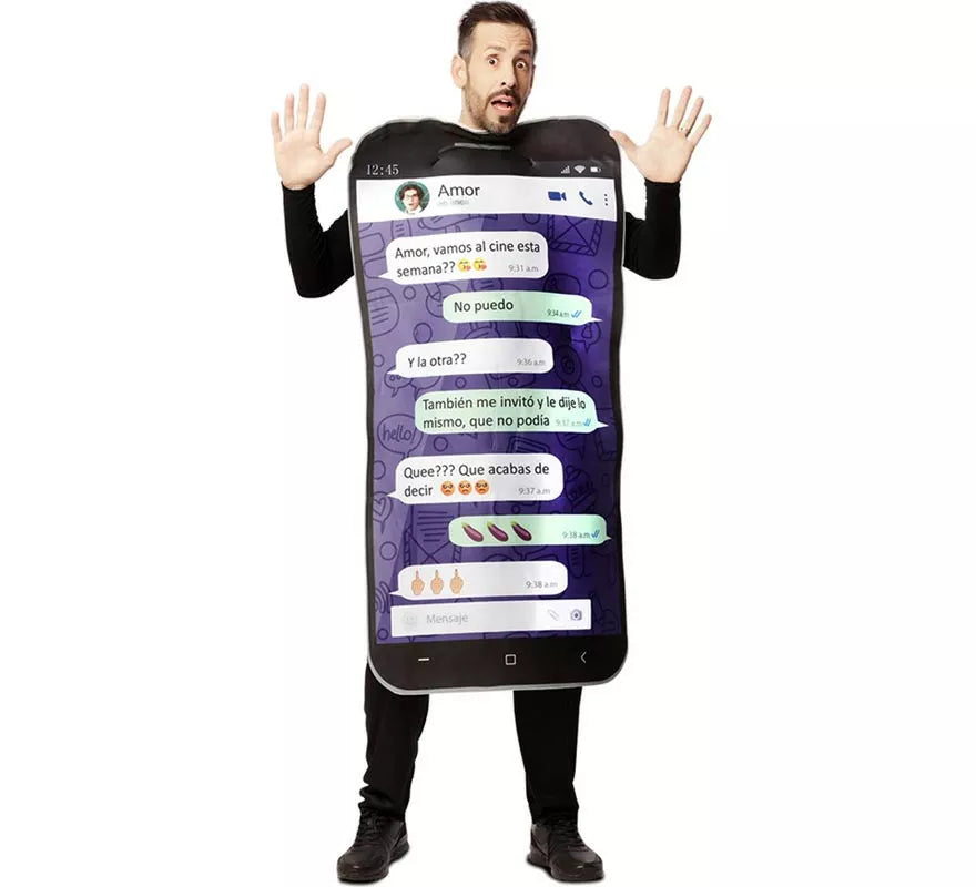 Disfraz de Conversación Whatsapp para adultos