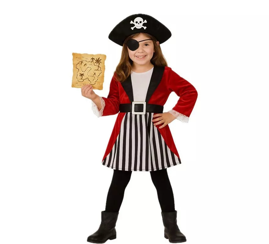 Translation missing: de.Disfraz de Corsaria Elegante para niña