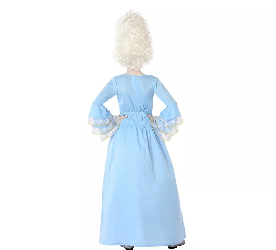Translation missing: de.Disfraz de Cortesana azul para niña