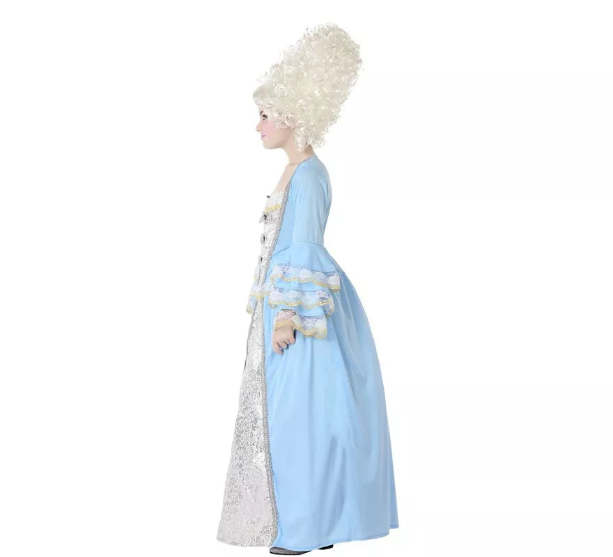 Translation missing: de.Disfraz de Cortesana azul para niña
