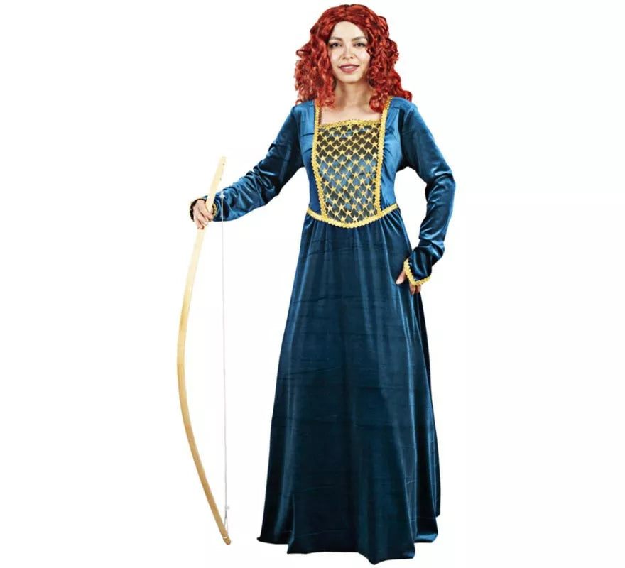 Translation missing: de.Disfraz de Cortesana Medieval azul elegante para mujer