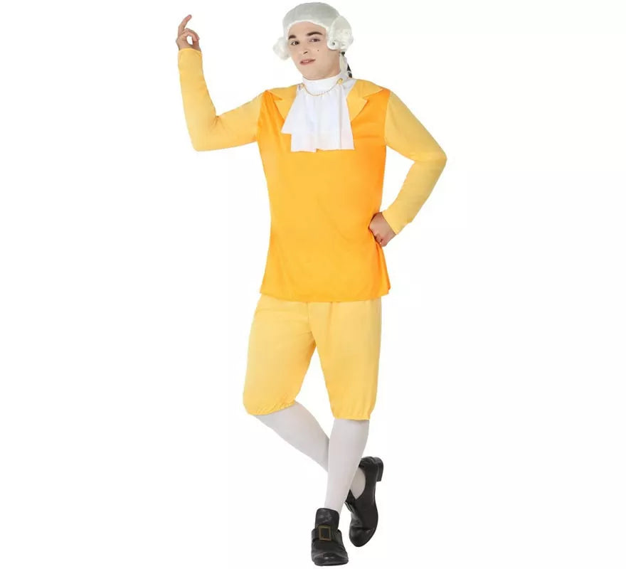 Translation missing: de.Disfraz de Cortesano amarillo para hombre