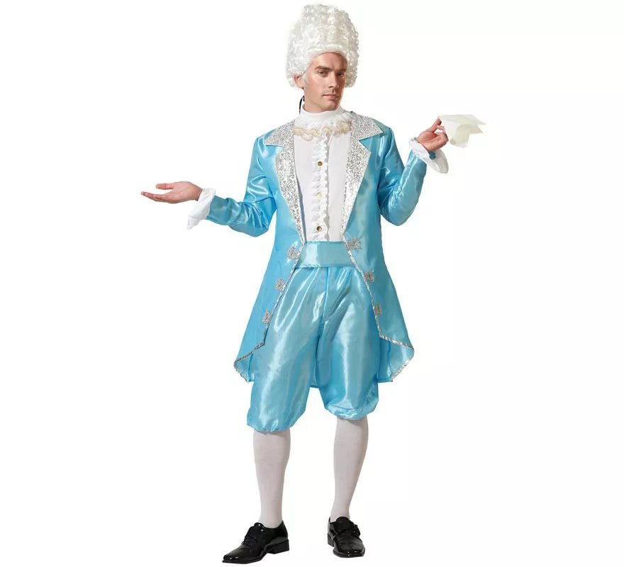 Translation missing: de.Disfraz de Cortesano azul para hombre