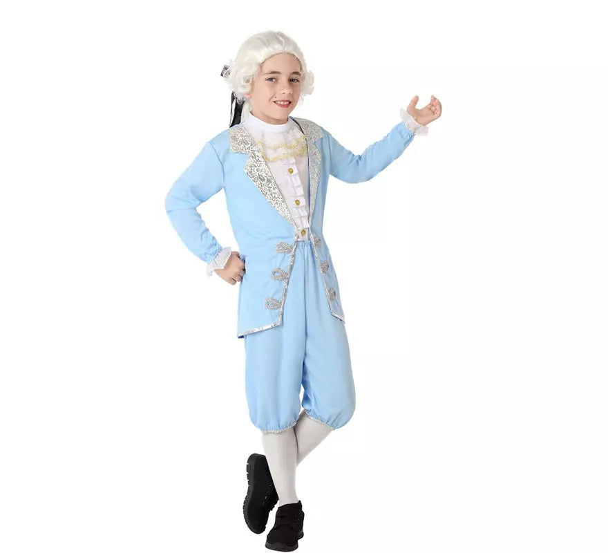 Translation missing: de.Disfraz de Cortesano azul para niño