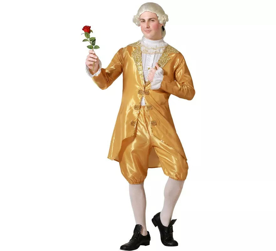 Translation missing: de.Disfraz de Cortesano de Época dorado para hombre