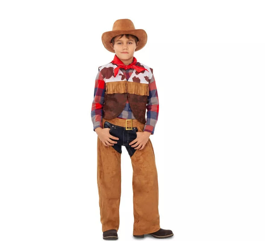 Translation missing: de.Disfraz de Cowboy con Flecos para niño