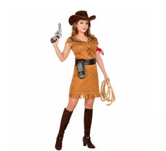 Braunes Cowgirl- Kostüm für Damen