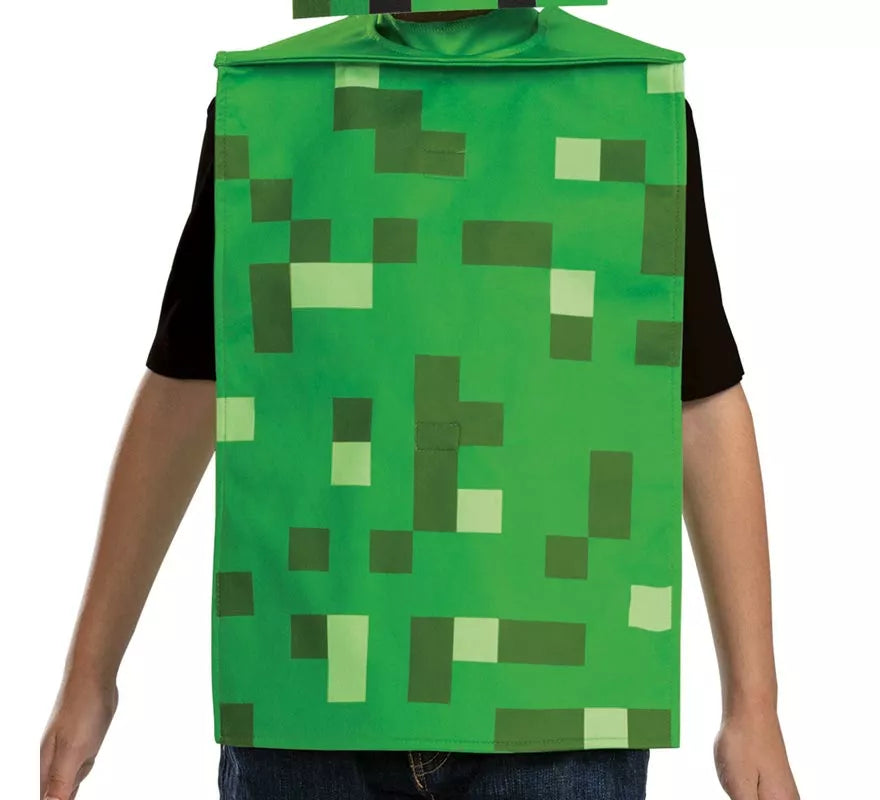 Translation missing: de.Disfraz de Creeper Minecraft con máscara para niño